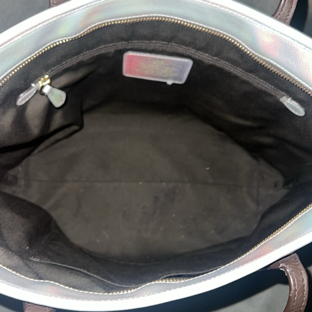 COACH Limited Edition Holographic Iridescent City Zip Tote RARE FIND 🌈🦄 - Picture 17 of 17